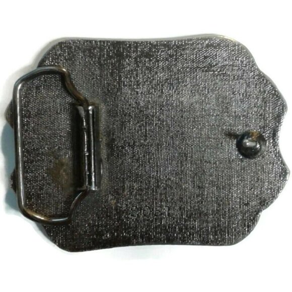 Pewter Belt Buckle Quarter Horse enameled Equestrian - Picture 2 of 7